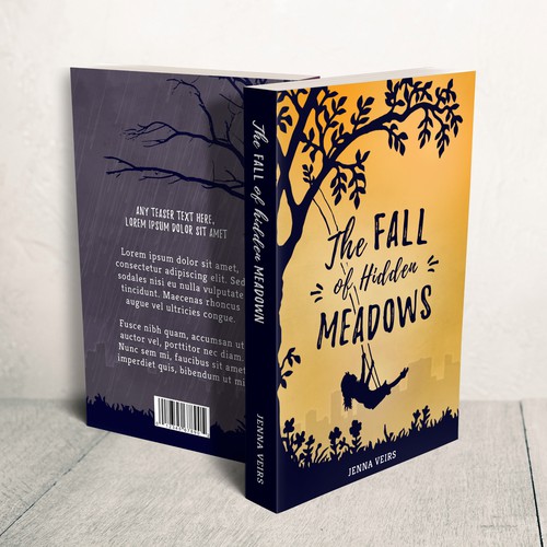 Create a book cover that captures the highs and lows of life.