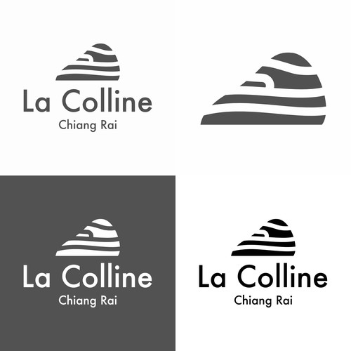 Logo concept for for a "Colline" in the North of Thailand