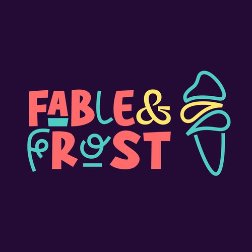 Fable & Frost - Ice cream logo