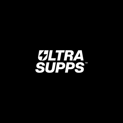 Ultrasupps logo wordmark concept