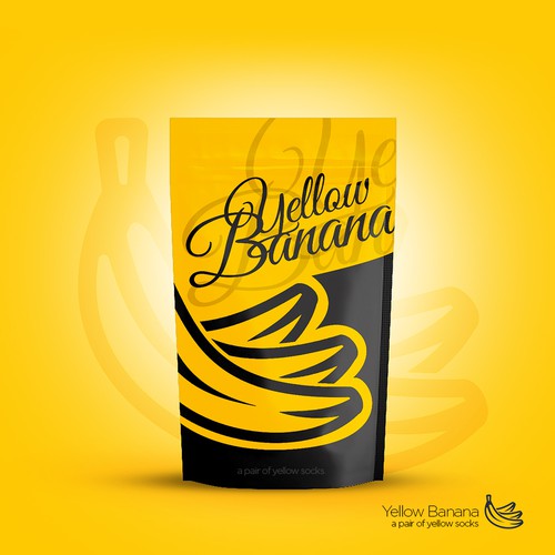 Pouch Design for Yellow Banana