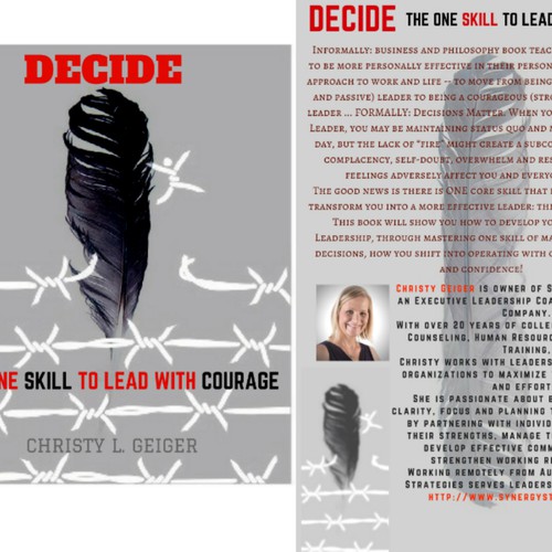 Book cover design, front and back cover