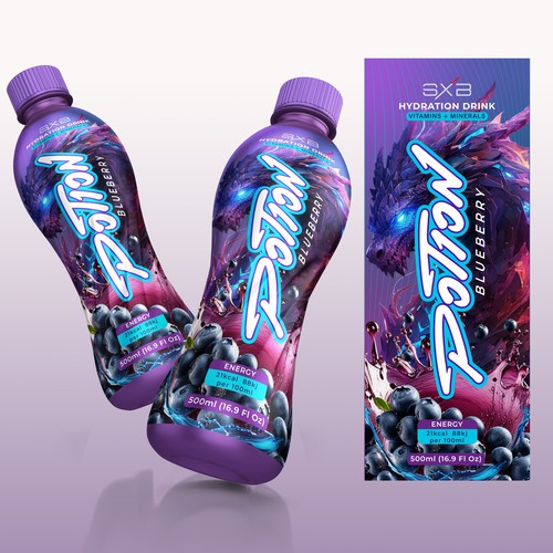 Hydration Drink Brand Bottle Wrap