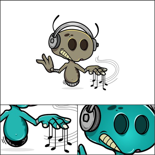 Alien Character/mascot for electronic dance producer