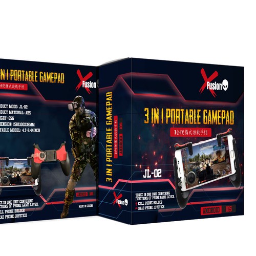 A new packaging for 3 in 1 Portable Gamepad