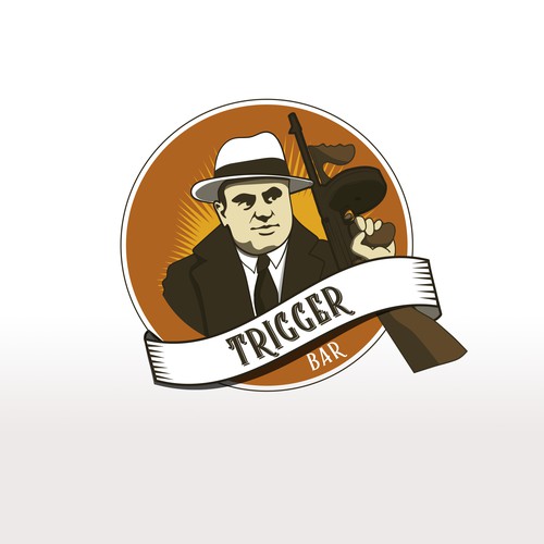 Logo concept for a "Prohibition theme"bar