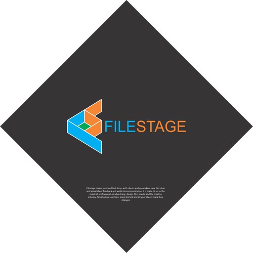 simple logo for filestage