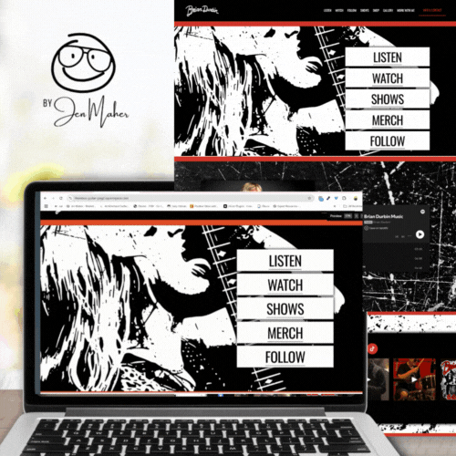 Bold Punk Rock Design for Musician