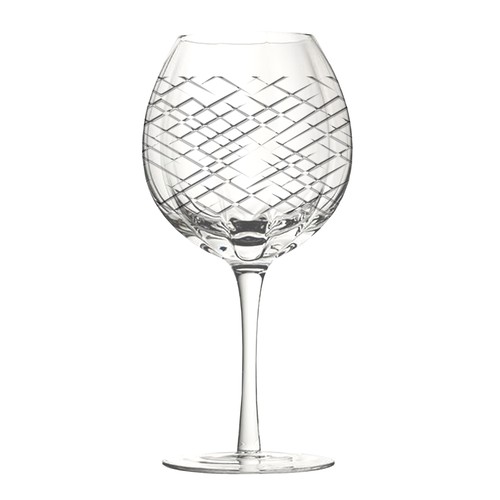 Engraved Pattern for Gin Balloon Drinking Glasses