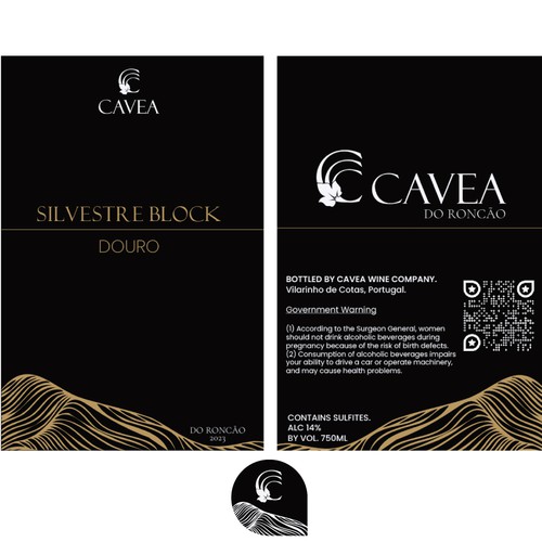 Wine Label for Cavea Portugal