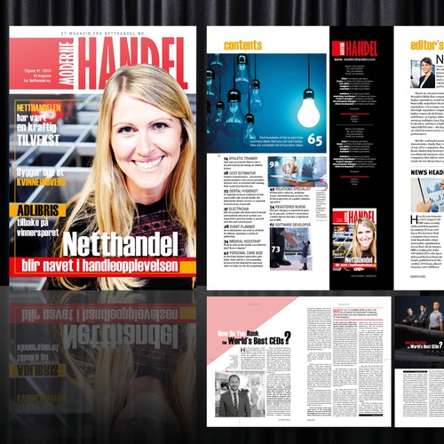 Magazine Cover and Layout Template