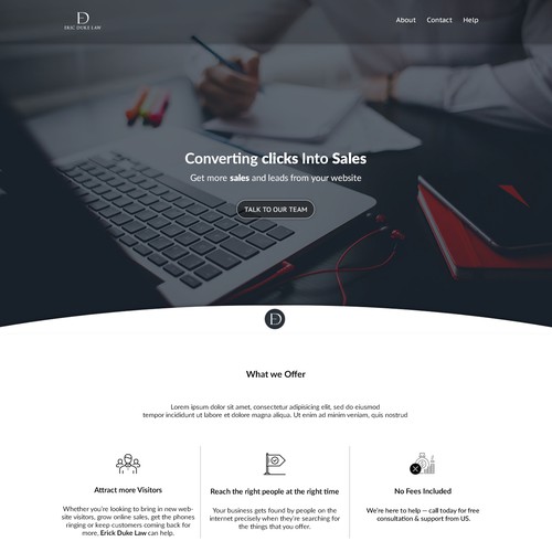 DUI Law Firm Landing Page