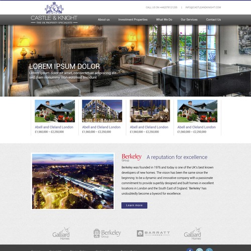 Castle and Knight web site