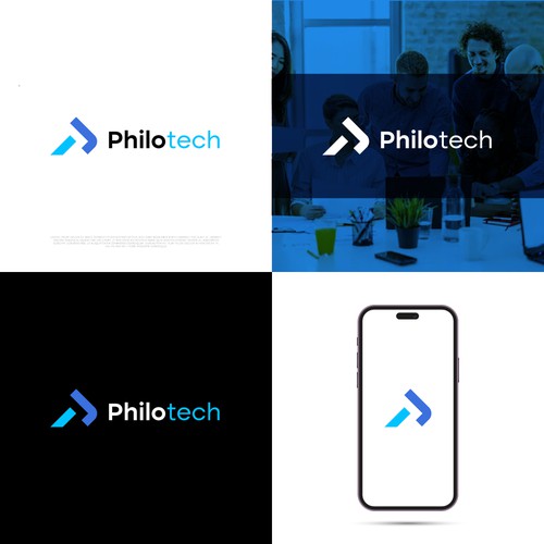 Bold logo concept for philotech