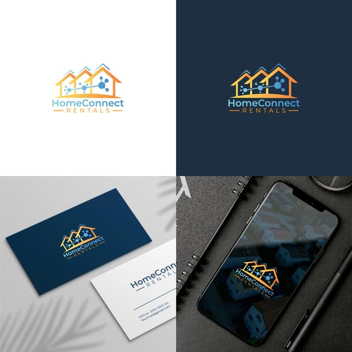 HomeConnect Rentals logo design