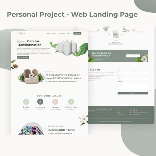 UI Landing Page Persnoan Project
