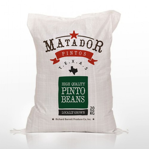 Packaging label for texas pinto beans 