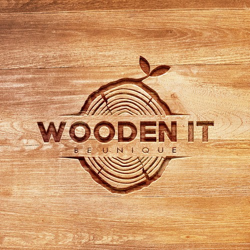 Masculine Logo for High Quality Wood Products for the American Male