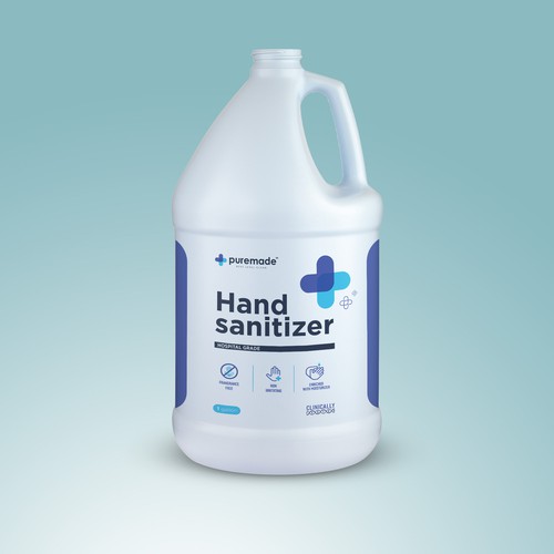 Hand sanitizer label design