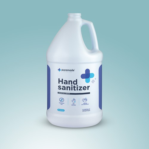 Hand sanitizer label design