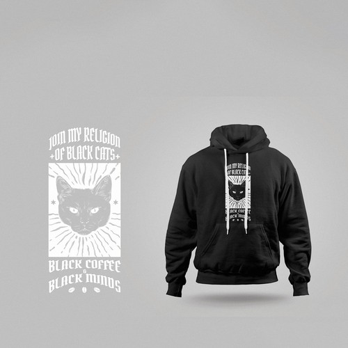 Black Cats apparel illustration