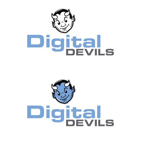 Logo concept for a digital business