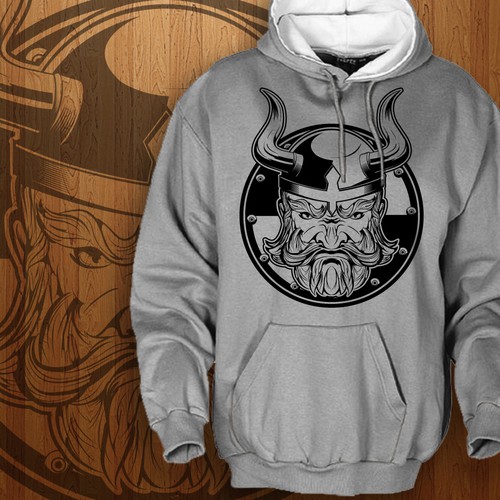 Create an adventurous, Viking inspired illustration for the outdoor brand Dreadnought Society!