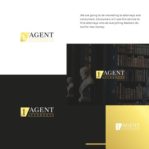 1Agent Attorneys Word Art Logo Design