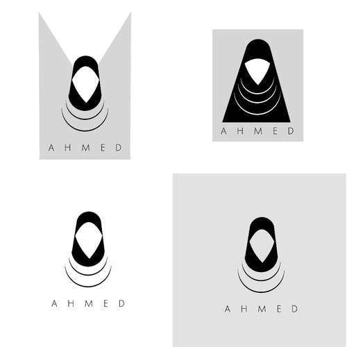 a clean logo for a burkha designer