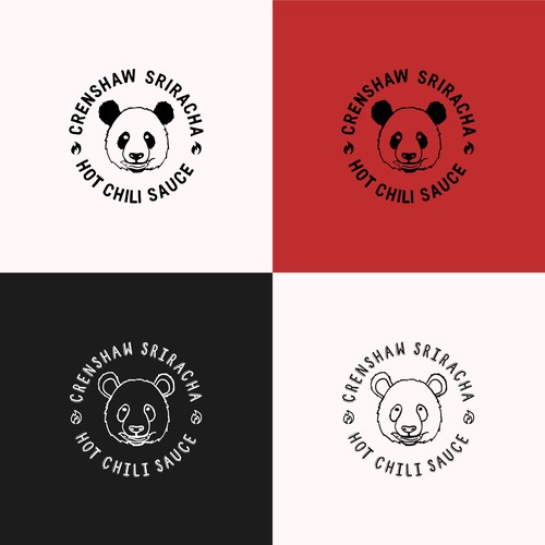 Hand drawn logo design for a chili sauce company