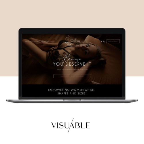 Squarespace Website Design & SEO for a boudoir photographer