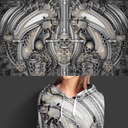 H.R. Giger's Nightmare: Clothing Print