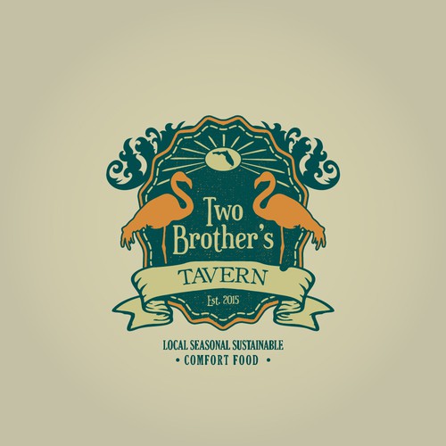 Two Brother's Tavern logo design