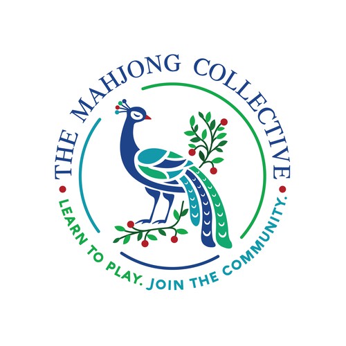 Beautiful Peacock Logo for Mahjong community