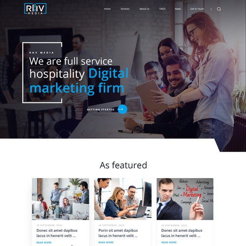 Redesign Home Page for Digital Marketing Agency