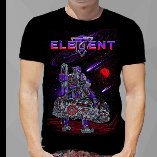 robot space meet game t shirt 