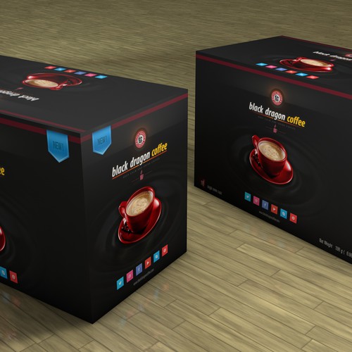 Packaging Design for Black Dragon Coffee