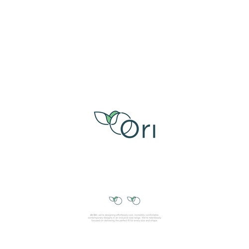 Logo and wordmark design for Ori, a new contemporary inclusive-size apparel brand