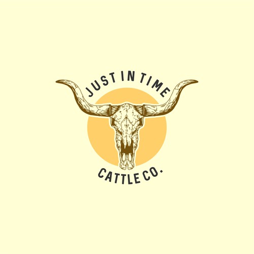Bull bone head logo
