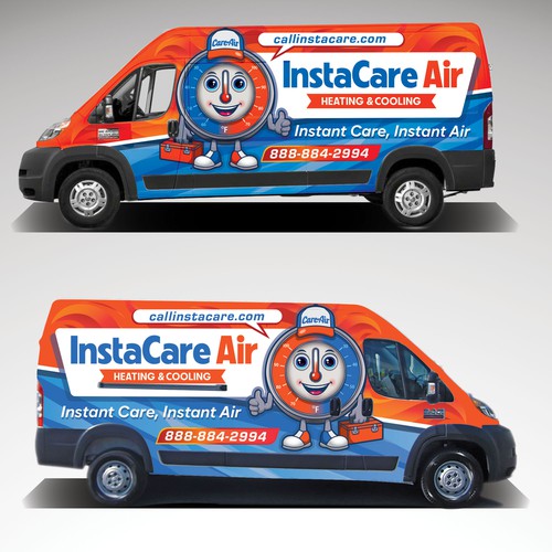 Plumbing and Heating Car Wrap