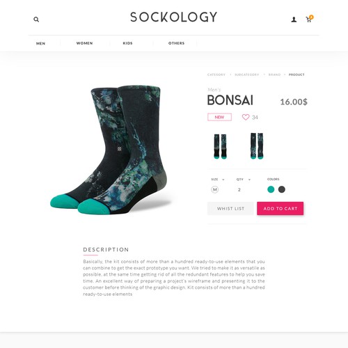E-commerce website design