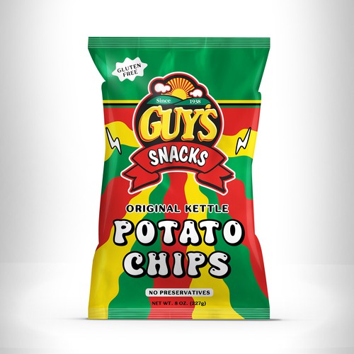 Kettle Potato Chip Bag for Guy's Snacks