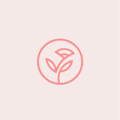 Clean, minimal logo design for online wholesale florist