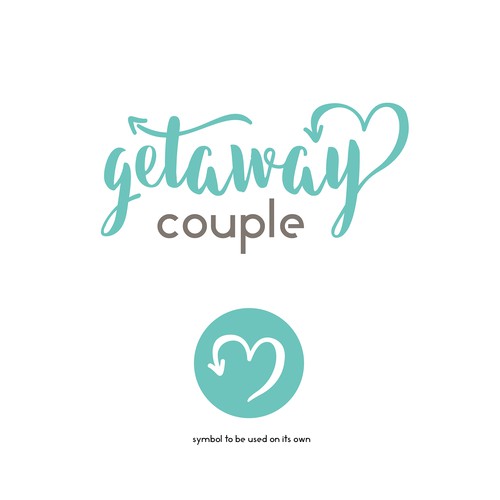 Logo concept for traveling couple
