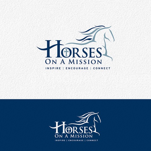 Inspirational logo for Horses On A Mission