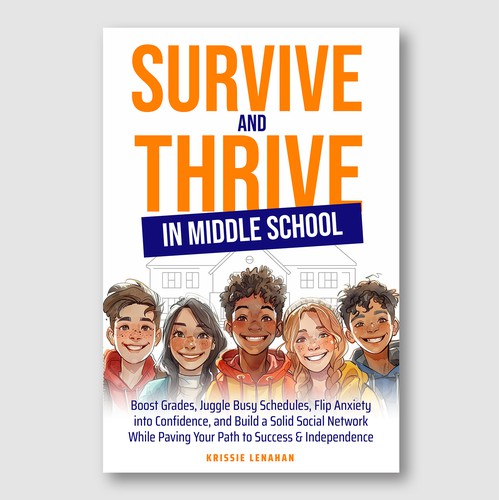 Middle School Success Cover – Friendly Illustration & Academic Positivity