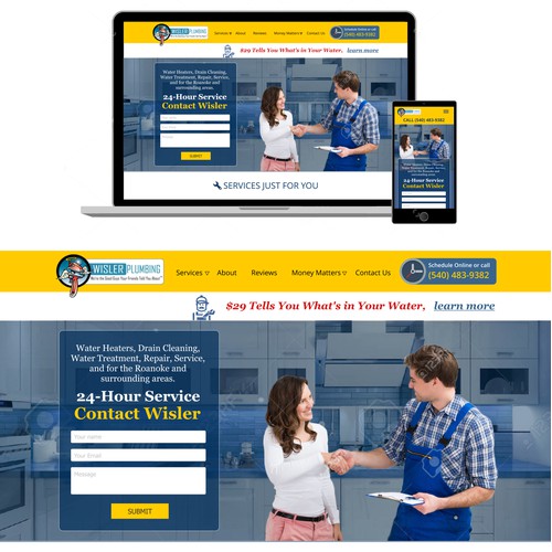 Wisler plumbing website design