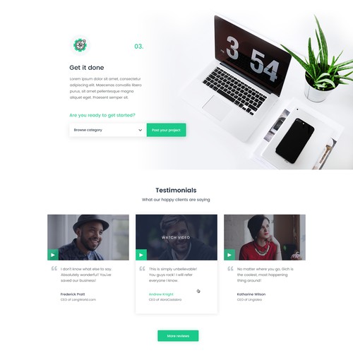 Website Design for a Freelance Platform