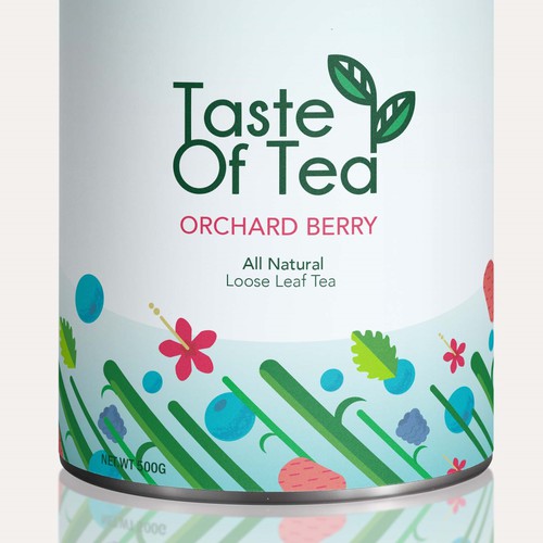 Orchard Berry Tea Box Label