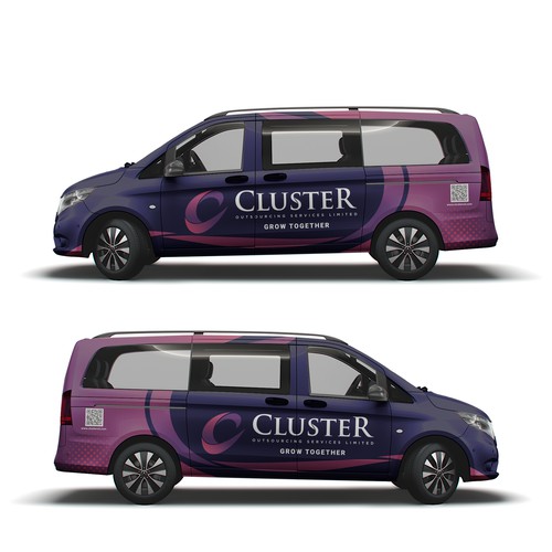 Cluster outsourcing Services Limited van wrap